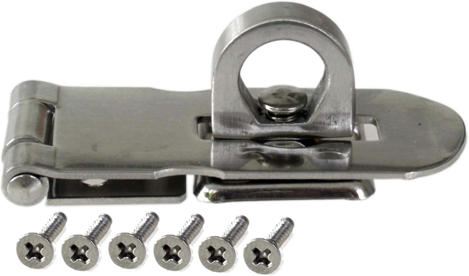 Hasp for Padlock Door Clasp Gate Lock Stainless Steel Twist Knob