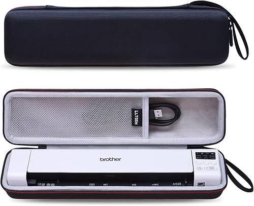 LTGEM - Funda rígida para Brother DS-640 / DS-740D / DS-940DW / DS-720D e Itari & HP Small USB y Canon imageFORMULA P-208II escáner de documentos –