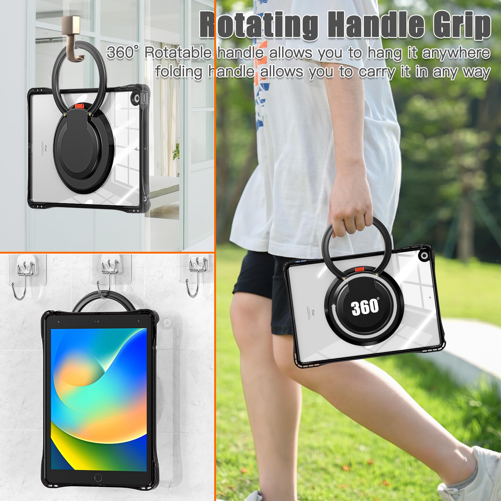 Amazon.co.jp: Moogukadan iPad 10.2インチ用ケース 第7/8/9世代 斜め