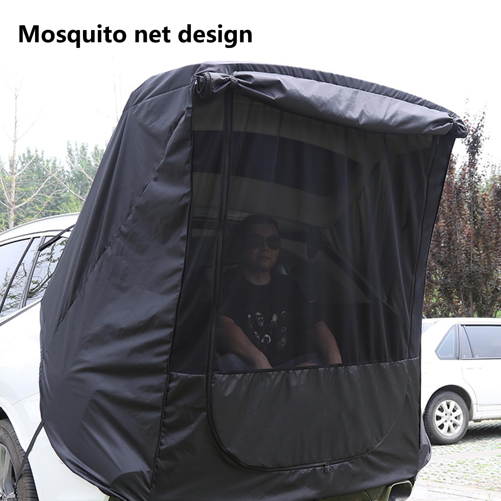 Tente de hayon de voiture avec moustiquaire, imperméable et coupe-vent, tente de camping, tente de pêche, pour différents modèles de SUV, camping, pêche