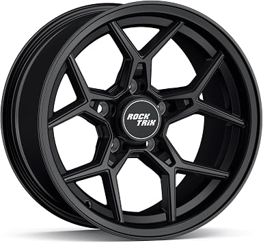 RockTrix RT105 15x8 Wheel — YJ / TJ 1987-2006, 5x114.3mm, Matte Black