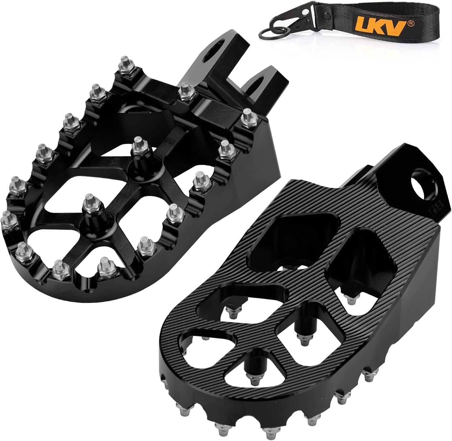 LKV Motorcycle Footpegs Dirt Bike Rest Pedal Foot Pegs