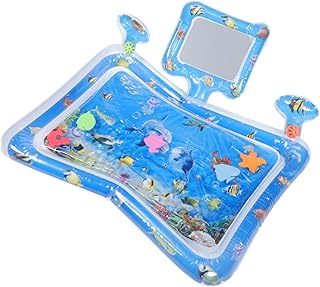 ibasenice Tapete Inflável Para Bebês Tapete De Água Para Crianças Tapete De Brincar Para Bebês Tapete Infantil Em Pvc Almofada De Trem Para Rastejar Tempo De Barriga Tapete De Água