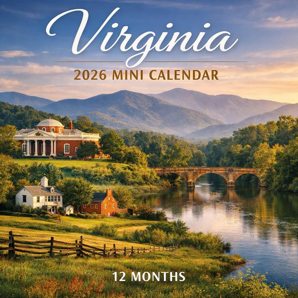 2026 Virginia Mini Calendar , 12 MONTHS