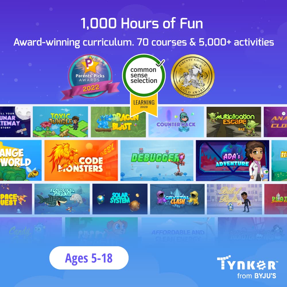 Amazon.com: Tynker - Coding Educational Program for Students - Access all  of Tynker - 12 Month Subscription - Online Learning - Self-Paced - Ages  5-18 - All Coding Levels, Online Coding Games - Children and Teens : Toys &  Games