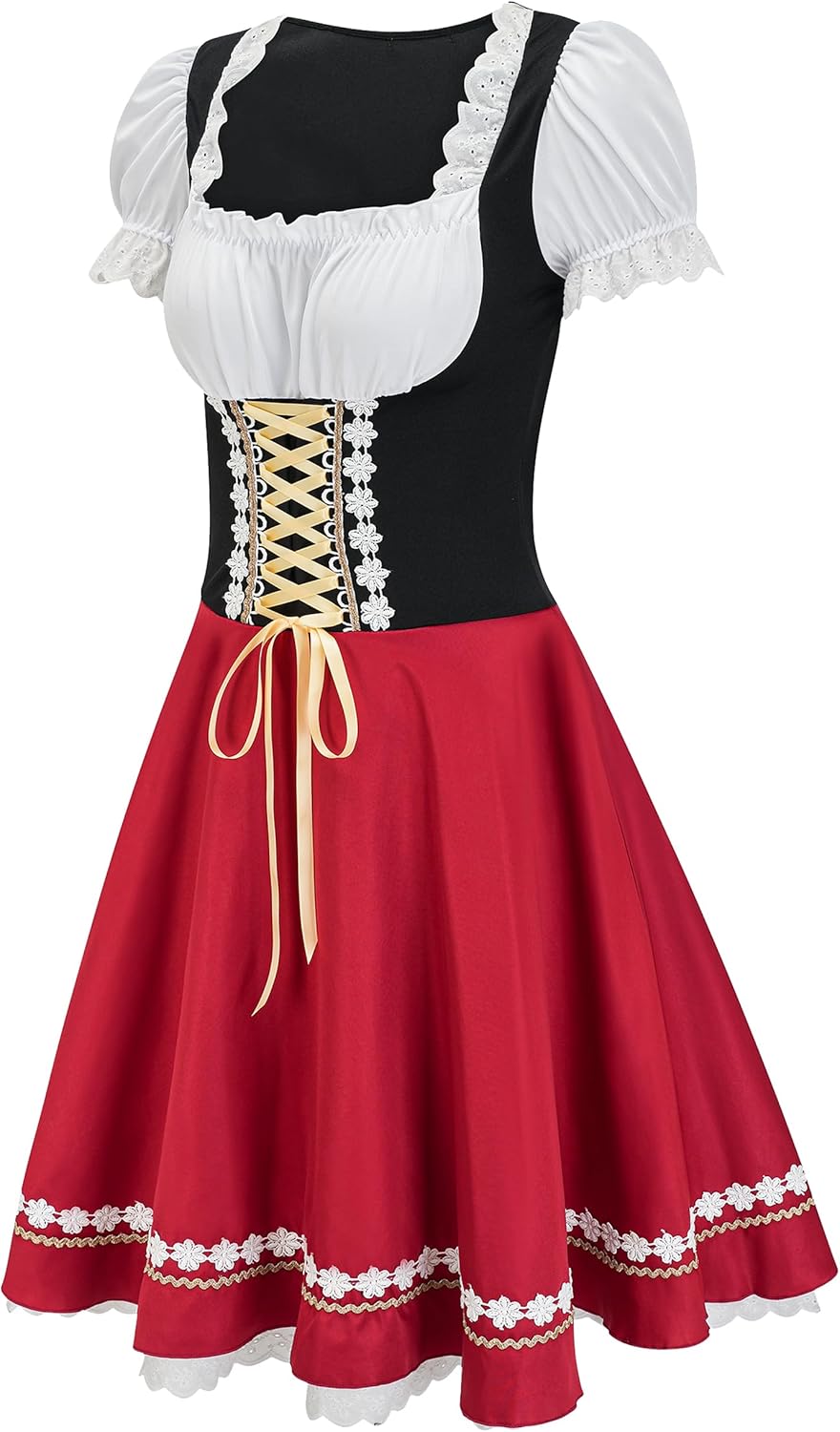 Women Oktoberfest Costume,Bavarian Dirndl Dress Women,Beer Maid Outfit - Image 3