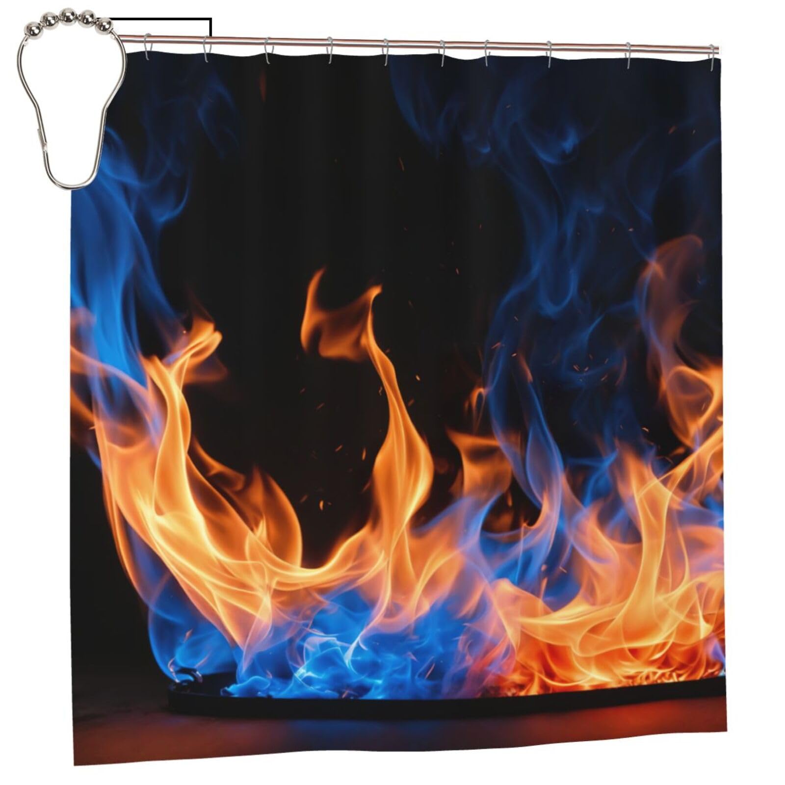 Rideau de douche haut de gamme en tissu imperméable avec œillets métalliques