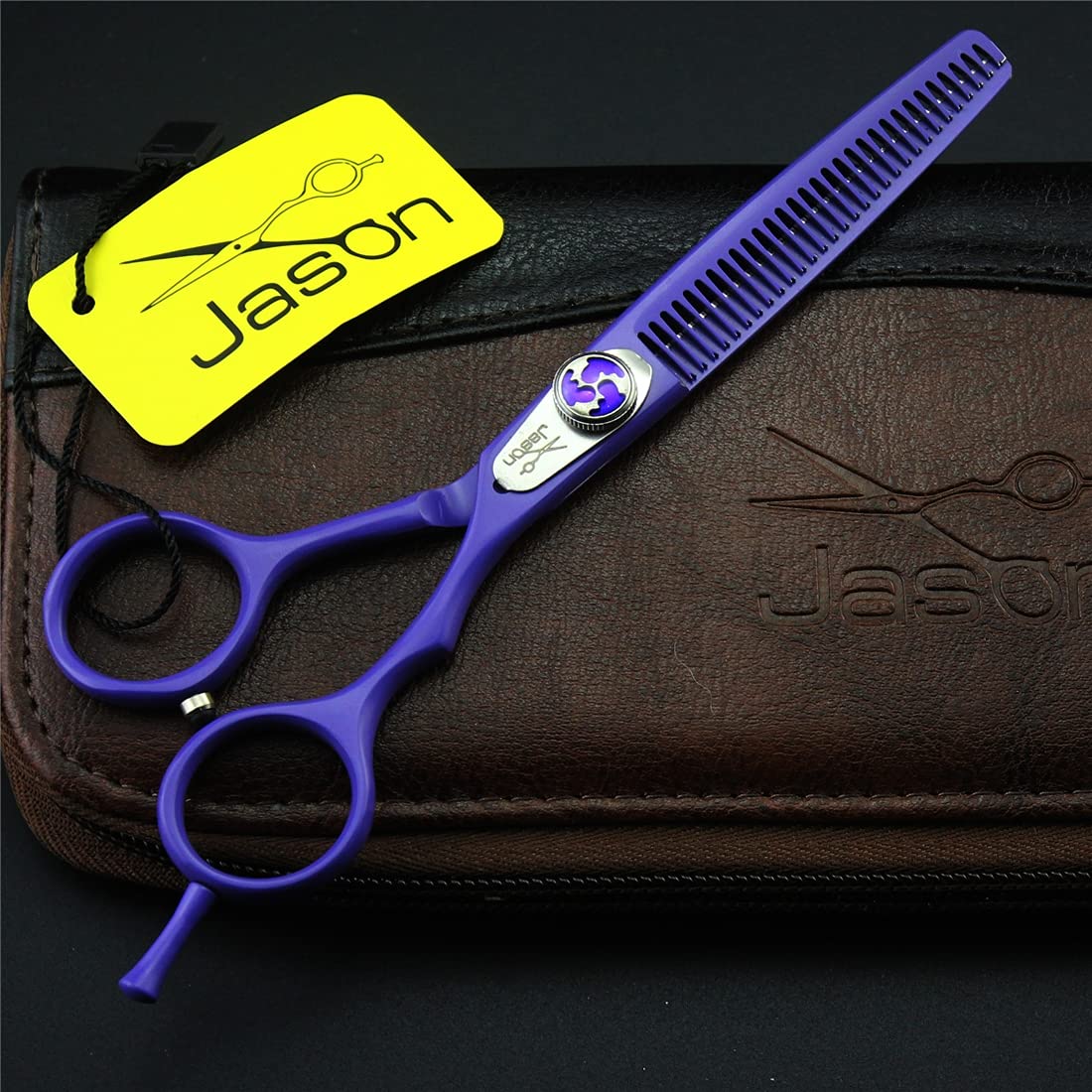 Set di Cesoie per Capelli per Barbiere Set, Forbici per Parrucchieri in Acciaio Inox, Taglio di Capelli Taglio di Assottigliamento Adatto per Donne/Uomini/Bambini E Barbieri