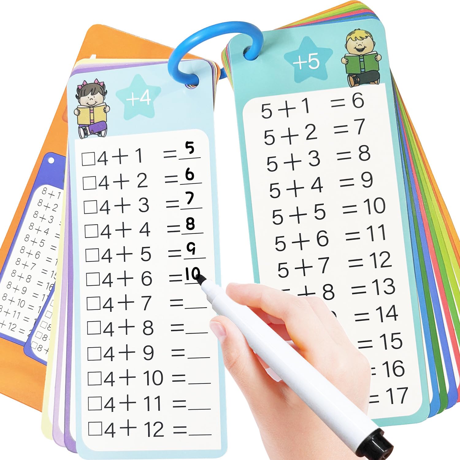 Tableau de multiplication et additions effaçable pour stopper la frustration des maths - 8