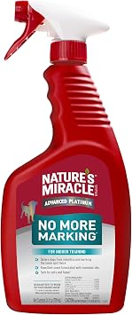 Natures Miracle Advanced Platinum No More Marking, 24 Ounces, Helps Discourage Repetitive Pet Marking