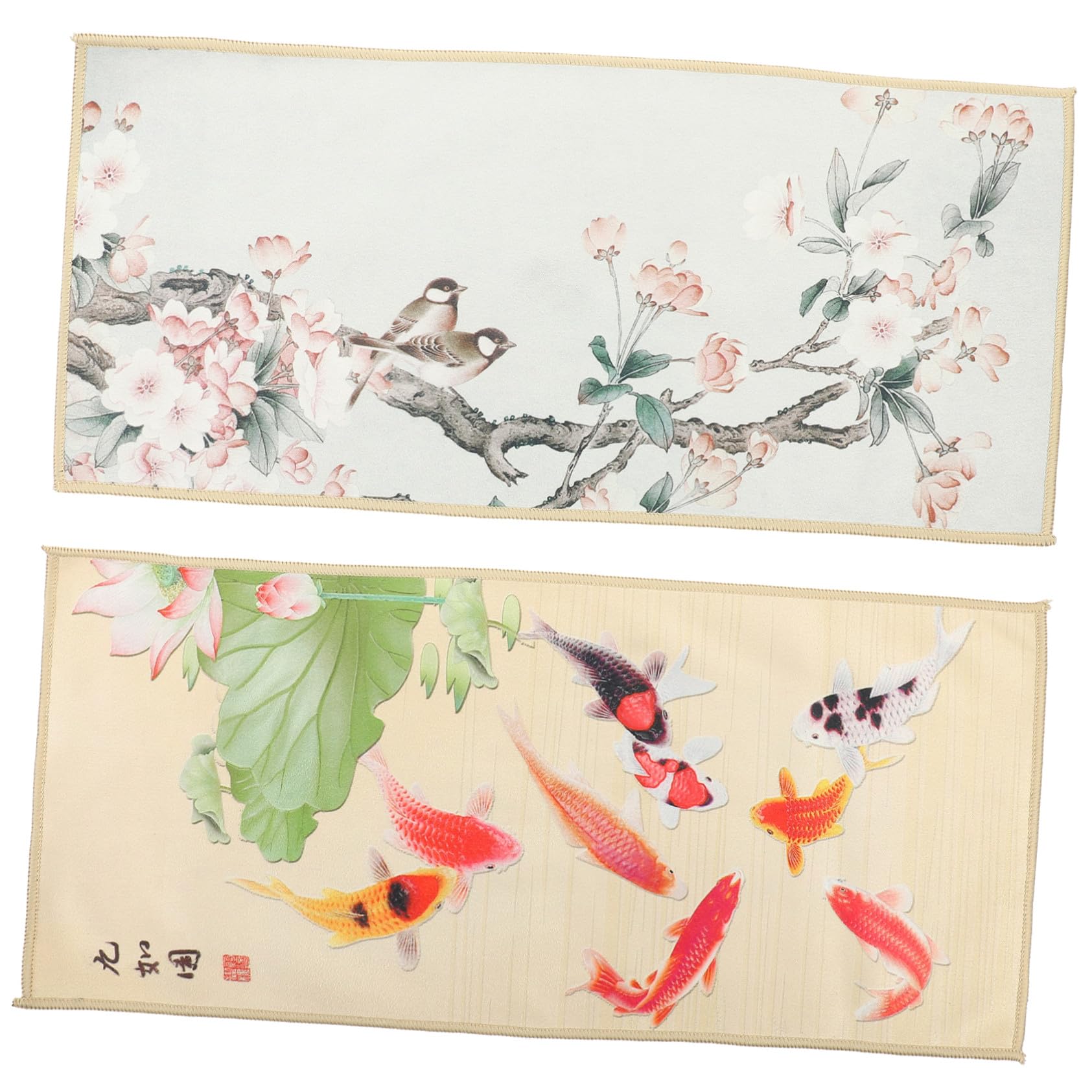 Toallas de té VALICLUD vintage, paños gruesos decorativos para mesa, 2 uds