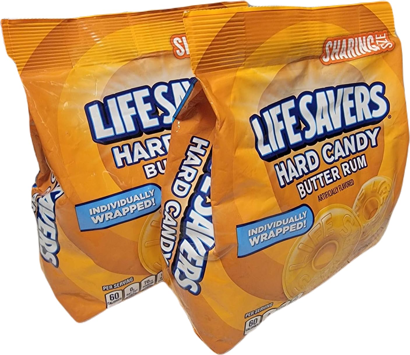 Lifesavers Butter Rum 14.5 oz (2 Bag) Individually Wrapped