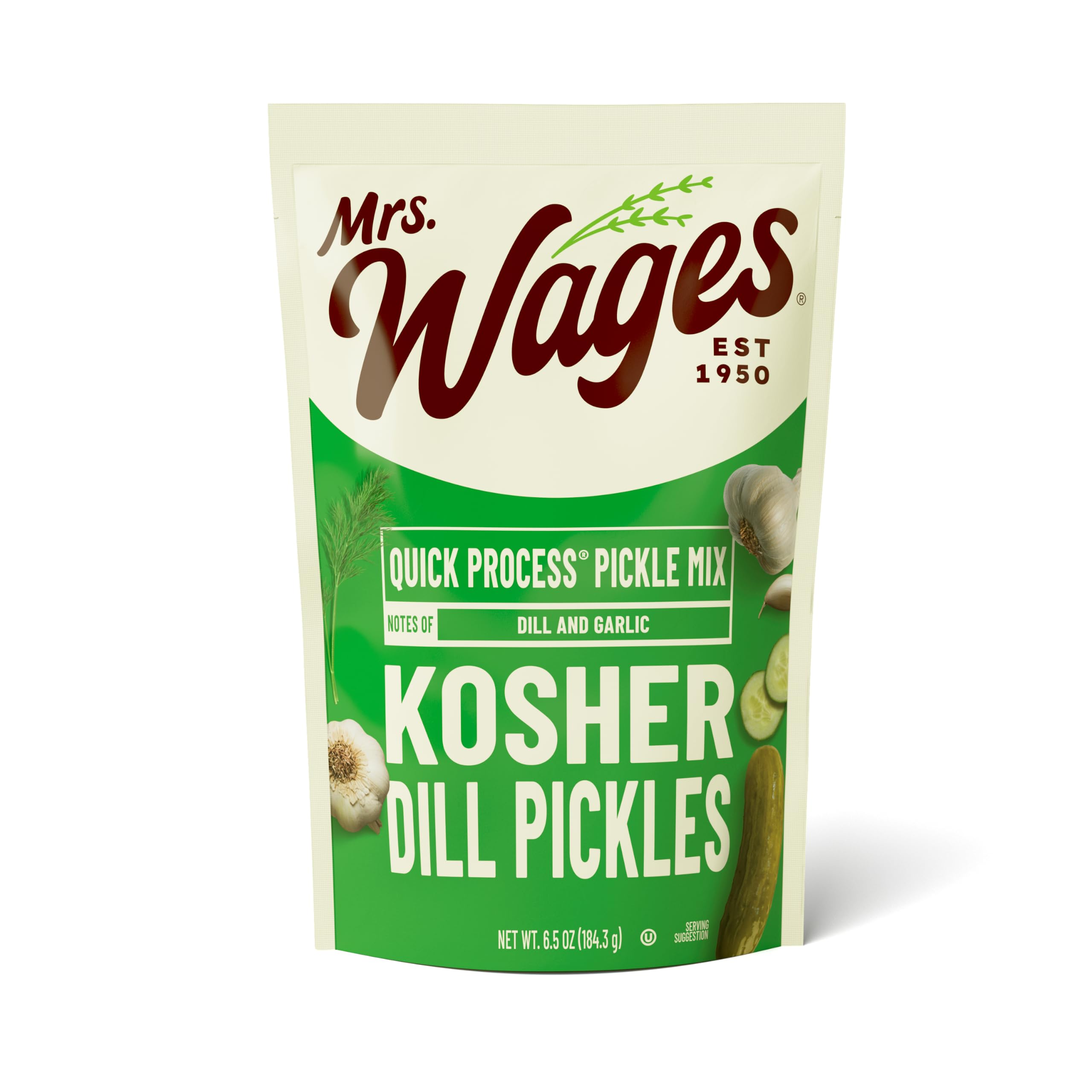 Mrs. Wages Kosher Dill, 6.50-Ounce Packets(Pack of 6) by Mrs. Wages