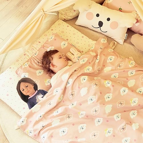 Miniatura 7 de MSYO Conjunto de pijama de muñeca de 18 pulgadas, conjunto de ropa de dormir con temática de unicornio que incluye parte superior de pijama,