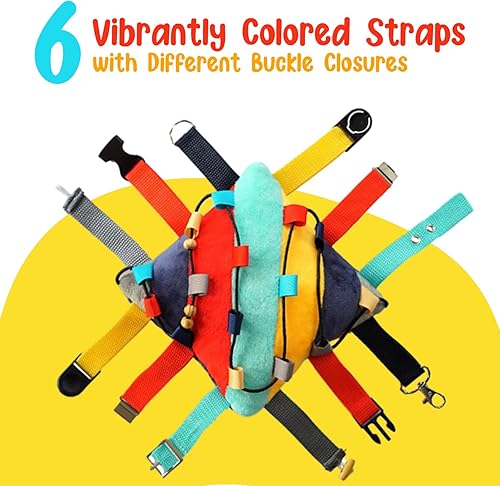 Vista 22 de SENSORY4U Almohada de hebilla Narwhal – Ayuda motora sensorial para habilidades motoras finas, coordinación mano-ojo y apoyo de terapia ocupacional