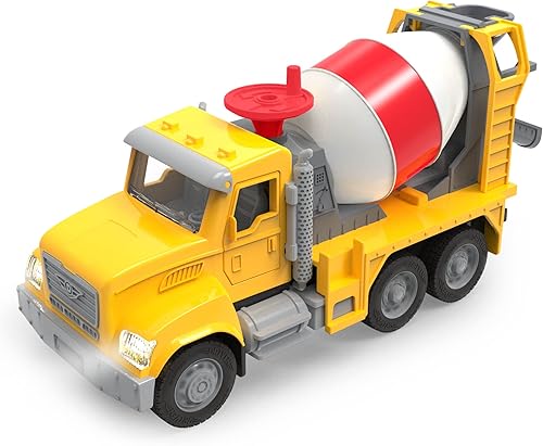 Miniatura 4 de Driven by Battat Mezclador de cemento de juguete con control remoto - Vehículo de construcción de juguete para niños - Luces y sonidos - Partes