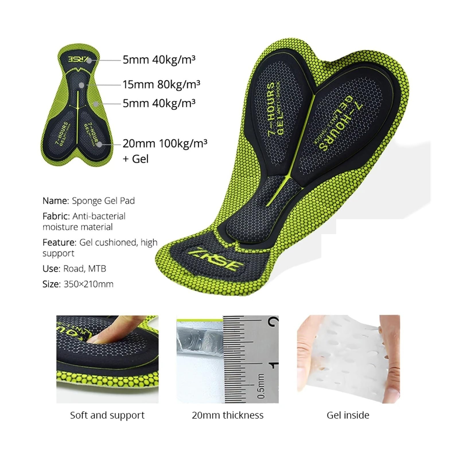 Culotte Ciclismo Mujer Pantalones Cortos de Ciclismo Pad Ropa Bicicleta MTB Mountain Road Bike Downhill Enduro