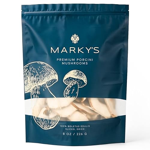 Setas de porcini secas de grado A 100 seco boletus edulis para cocinar 8 onzas 797oz porcini seleccionado a mano de primera calidad en bolsa de