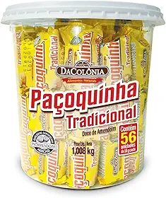 Da Colonia Dacolonia - Paçoca Rolha Tradicional Balde 56 Unidades
