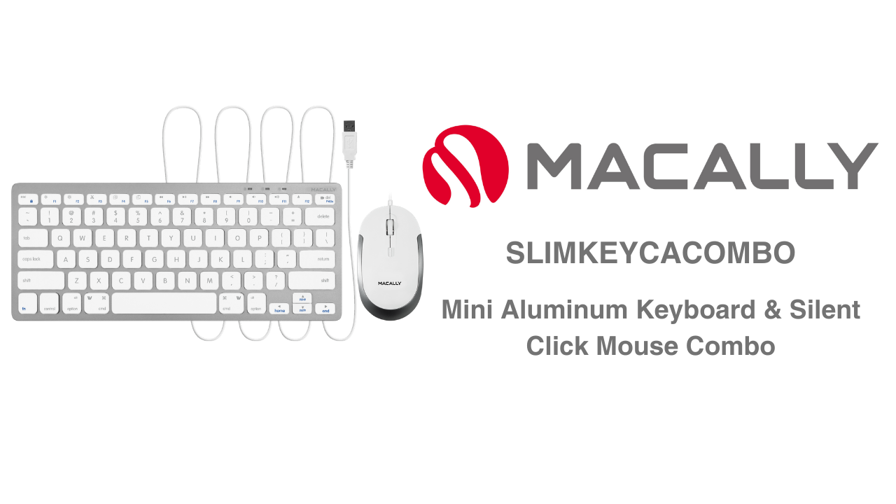 Amazon.com: Macally USB Wired Keyboard and Mouse Combo for Mac and