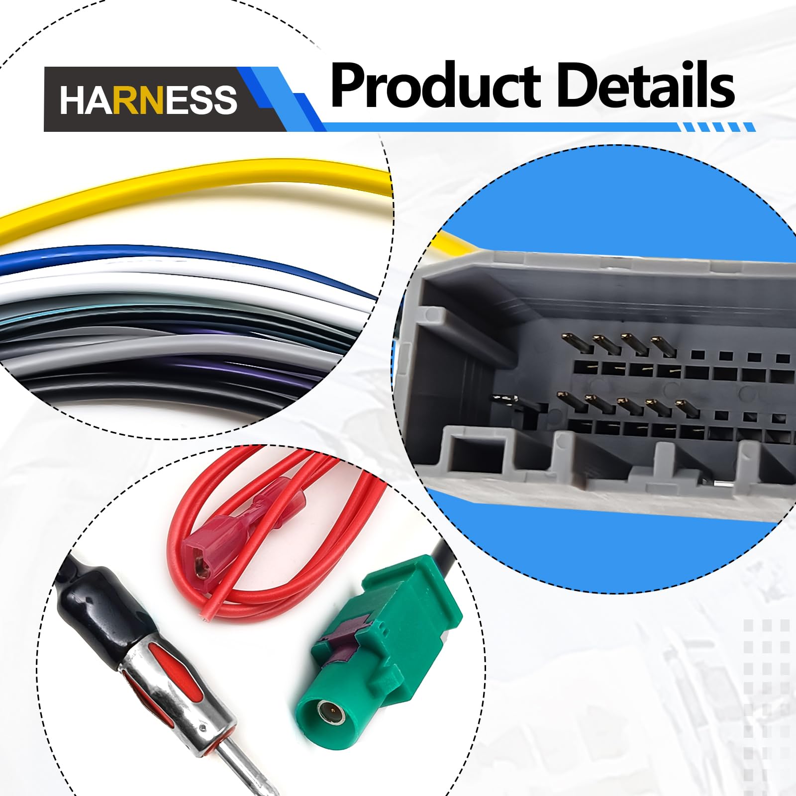 Snapklik.com : Car Stereo Wiring Harness, Stereo Radio Wiring Harness