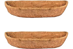 2-Pack: 36-inch Coconut Fiber Planter Liners for Window Boxes and Troughs