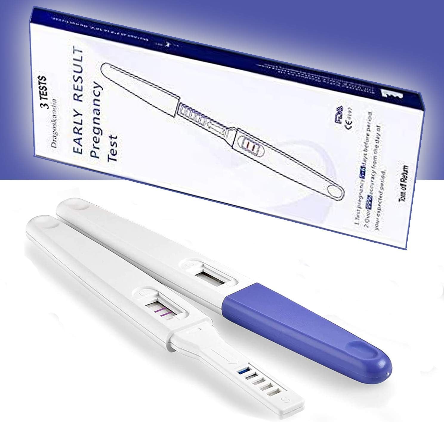 Pregnancy Test, Ovulation Predictor Kits Pregnancy Ovulation Test, Overnight HCG Sticks with 99% Accuracy and Reliability, Best Ovulation Test Strips (Pack of 2).