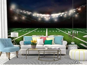 Wall Mural empty football field football stadium stock pictures, royalty free Peel and Stick Wallpaper Self Adhesive Wallpaper Large Wall Sticker Removable Vinyl Film Roll Shelf Paper Home Decor