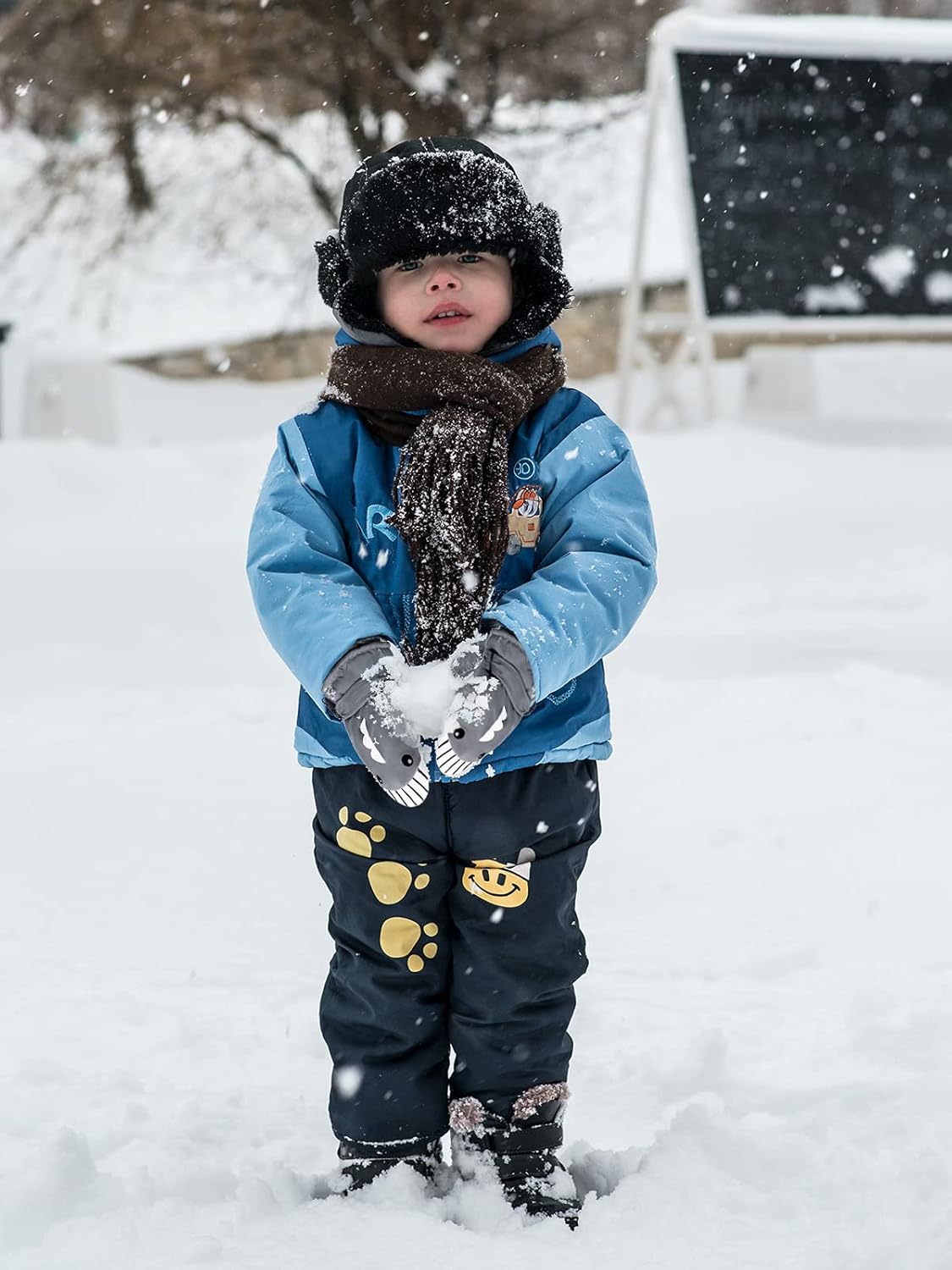 Century Star Winter Lined Fleece Toddler Mittens Waterproof Snow Mittens for Toddler Girls Boys Kids Snow Gloves Ski - Image 5