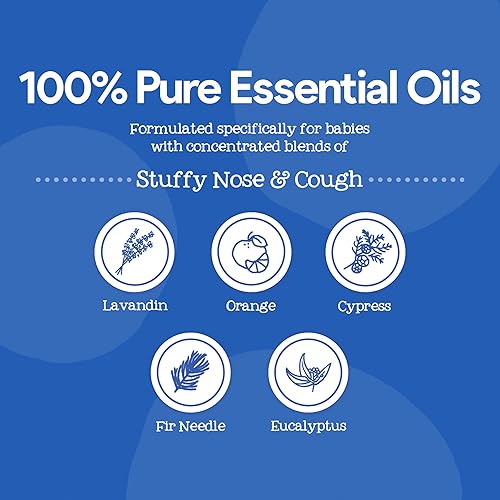 Miniatura 4 de Oilogic Alivio de baño de vapor para la nariz y la tos congestionada para bebés y niños pequeños, mezcla de aceite esencial, alivia naturalmente con