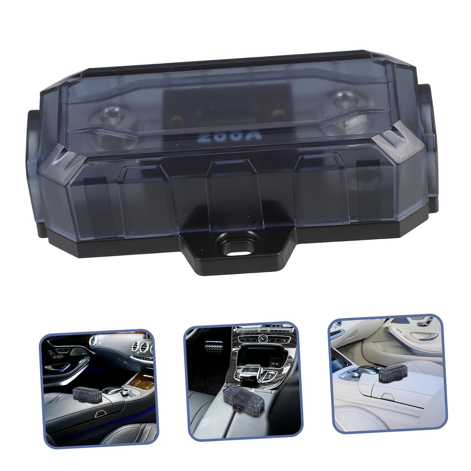 Auto Fuse Block Zinc Alloy Holder for Car Audio Amplifier Battery Terminal Distribution Quick Replacement Blade Style Fuse Box for Vehicle Safety Protection