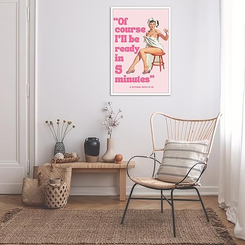 Miniatura 6 de Póster de pared de coqueta rosa de los años 70, diseño retro vintage de los años 70, póster estético de moda para habitación de adolescentes,