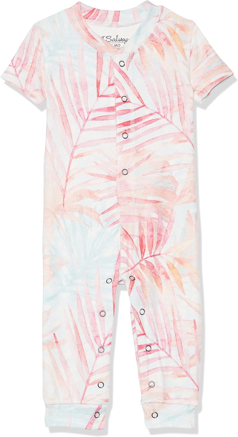 PJ Salvage Kids Boys' Kids' Sleepwear Short Sleeve Peachy Romper : Clothing, Shoes & Jewelry