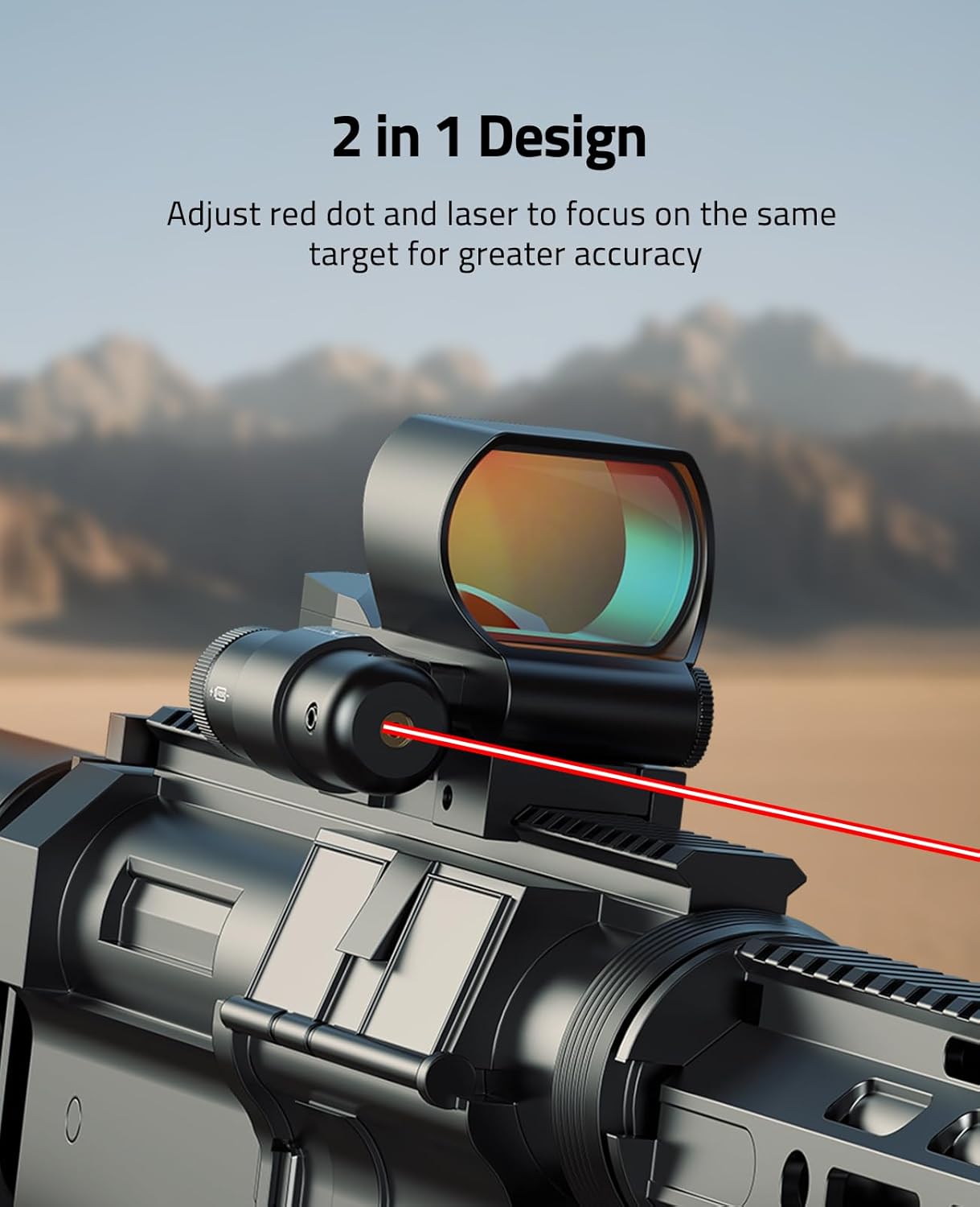CVLIFE 28×40mm Large Lens Reflex Sight Red Dot Sight for Rifle,4 Reticle Optics with Laser and Pressure Pad Switch for 21mm Rail