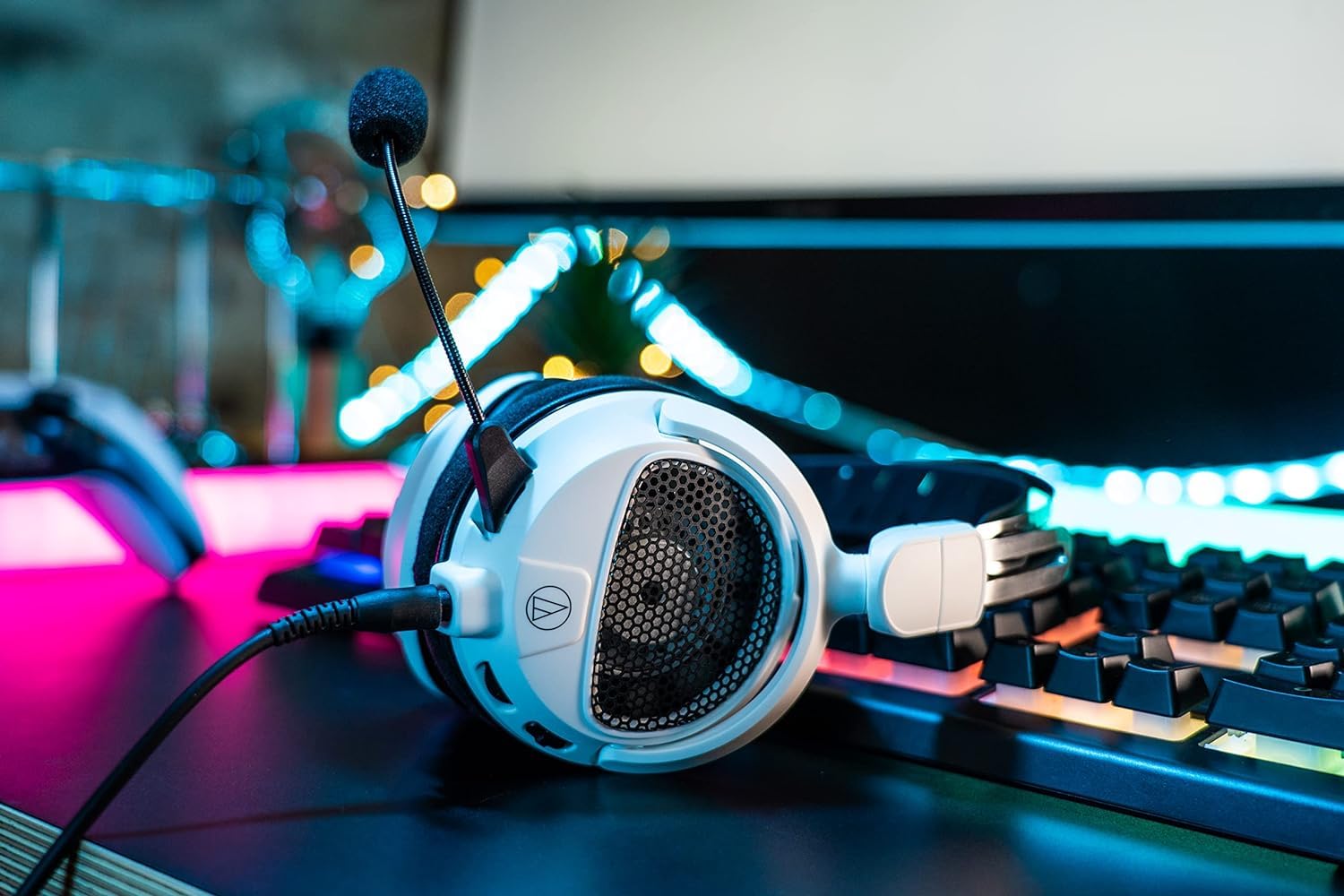 Audio-Technica GDL3 High Fidelity Gaming Headphones White Review - Dettaglio