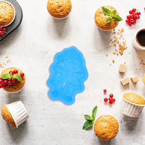 Miniatura 3 de Moldes de silicona para tartas de Papá Noel para hornear Navidad, moldes de chocolate y dulces, decoración de cupcakes y postres al azar para