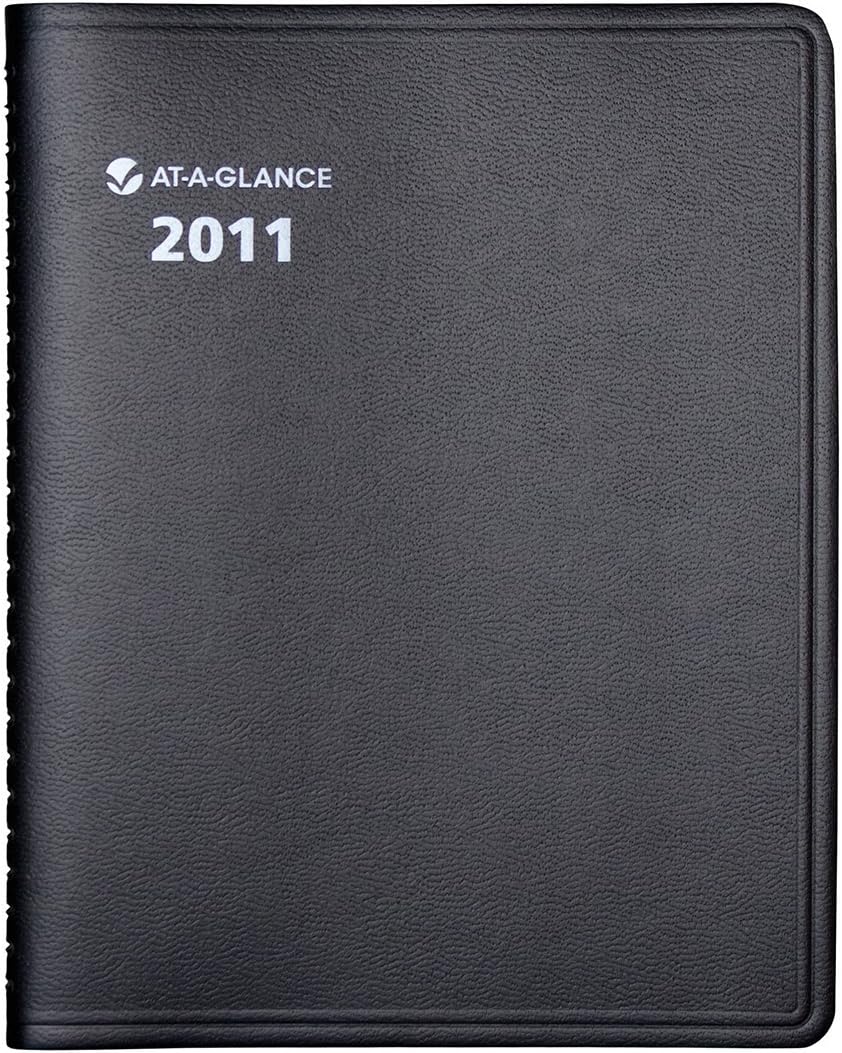 AT-A-GLANCE 760805 QuickNotes Monthly Planner, 6 7/8 x 8 3/4, Black, 2016