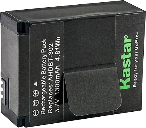 Miniatura 2 de Kastar Batería GOPRO3 (paquete de 4) para GoPro HD HERO3, HERO3+, AHDBT-302 funciona con GoPro AHDBT-201, AHDBT-301, AHDBT-302