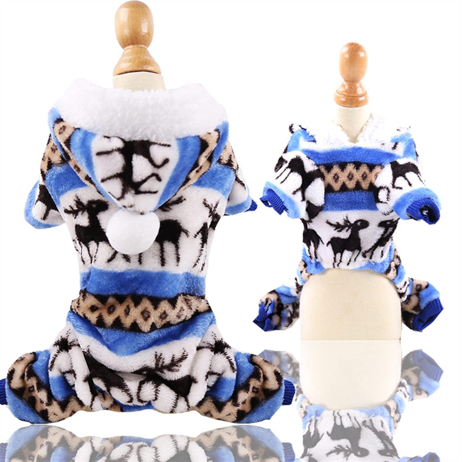 Vêtement pour chien pyjama en polaire haute densité aux finitions soignées