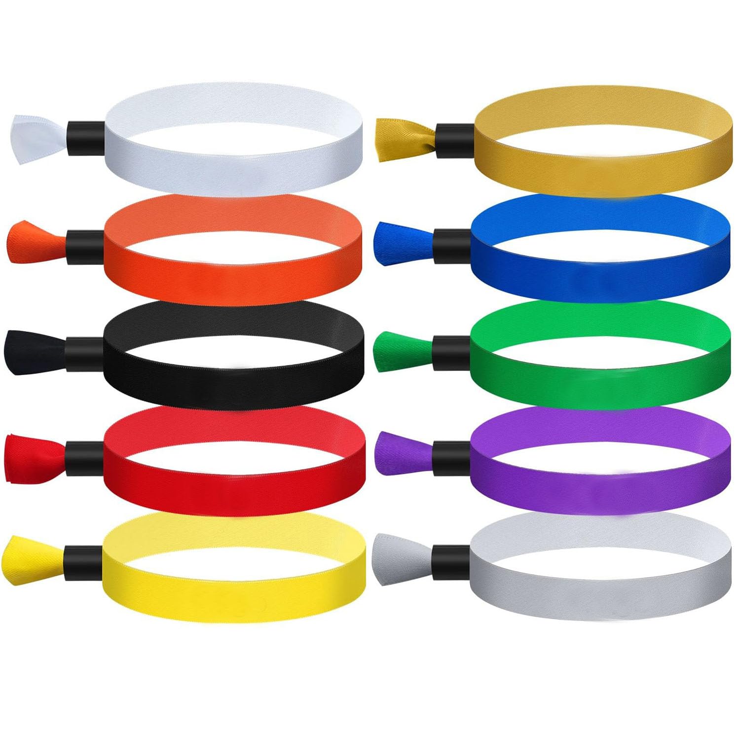 Cloth Event Wristband, WADY 100Pcs Disposable Cloth Wristbands Adjustable Event Wrist Bands