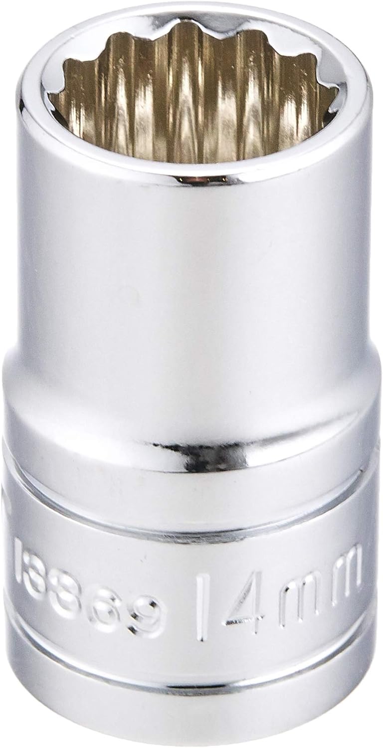 Signet S13369 Standard Metric Socket 1/2 Drive 12 Point, 14 mm