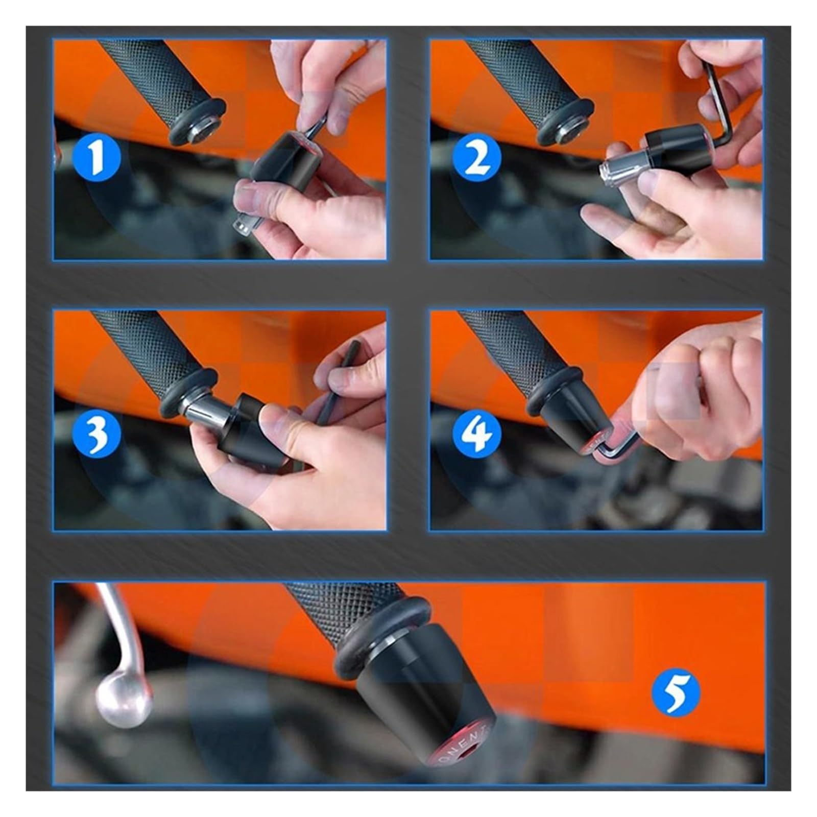 Moto Manubrio Estremità Spina Per Keeway Hurricane 50 Vieste 300 Accessori Per Moto CNC Manubrio Manopole Manubrio Tappo Terminale Manubrio Tappi Tappo