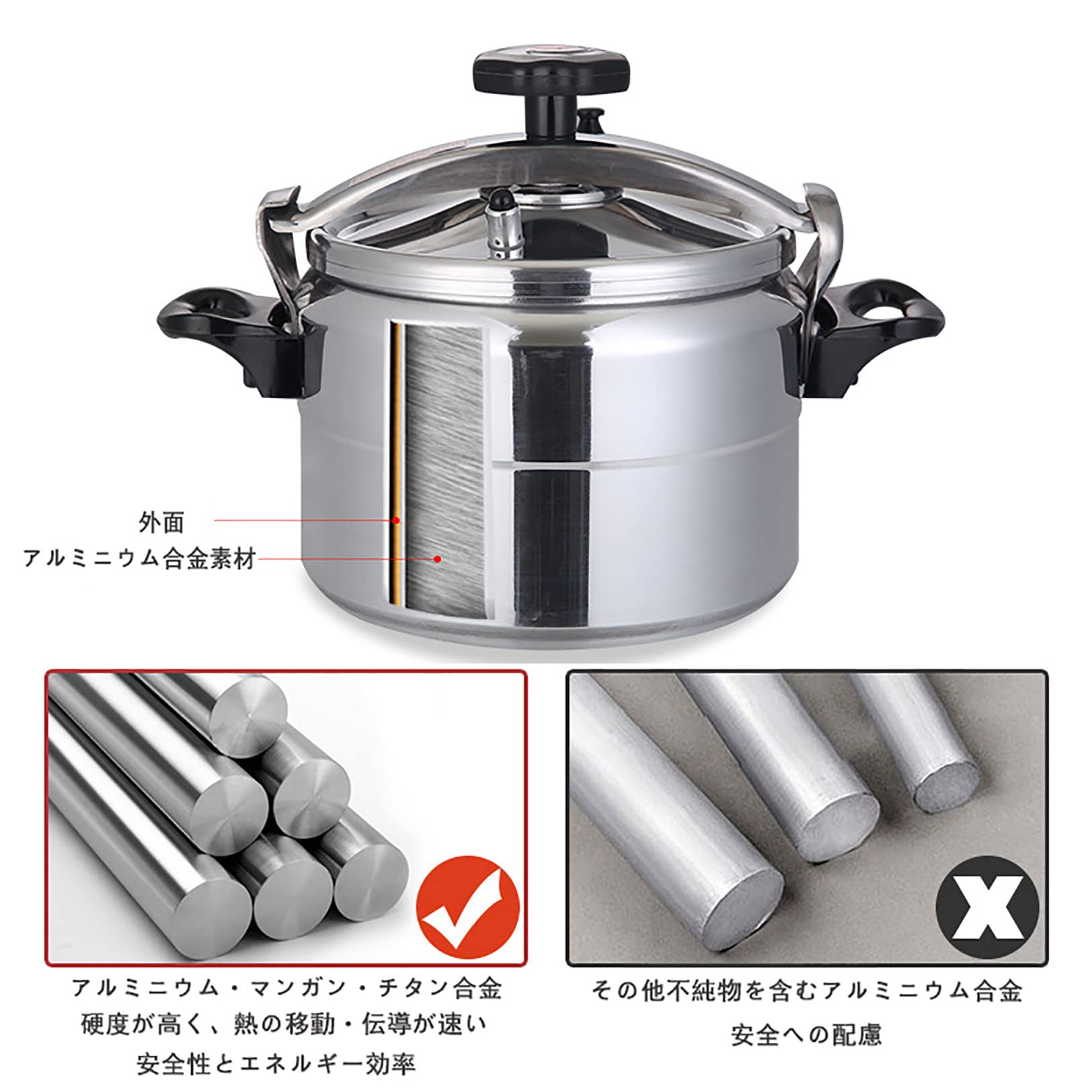 Amazon | 圧力鍋 業務用 15L-70L 大容量 ホテルの万能 スープ鍋 防爆