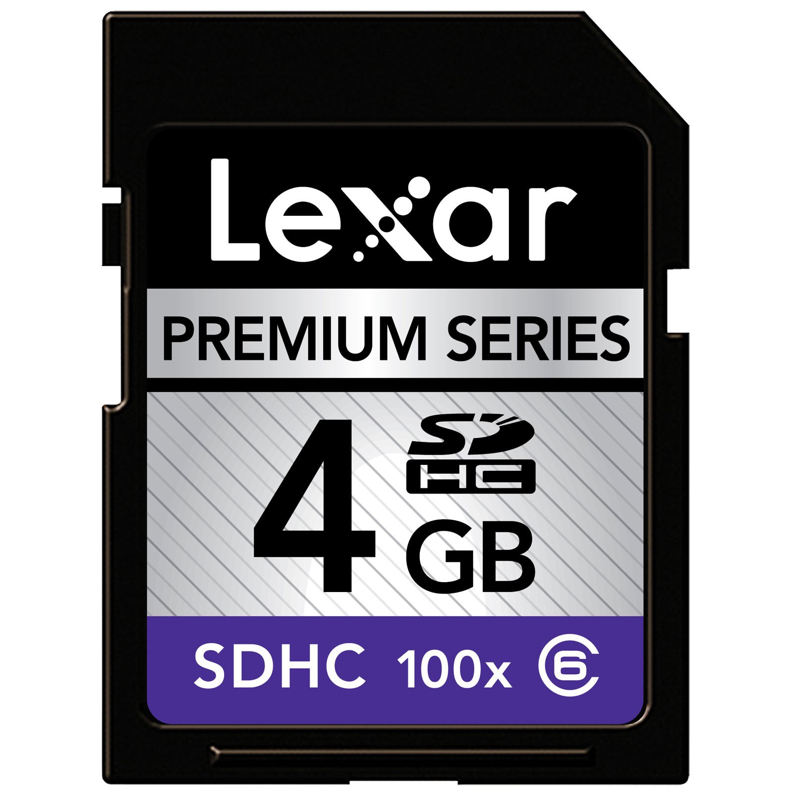 LSD4GBBSBEU100 Lexar Premium 4GB 100x Class 6 SDHC Memory Card