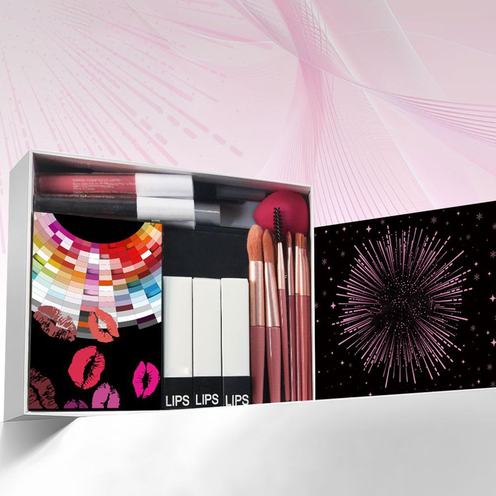 Kit Di Trucco,Palette, Rossetto E Pennello | Kit Completo Con Palette Di | Ombretti - Per Donne, Ragazze, Adolescenti, Principianti, Compleanno, Natale, Moglie, Festa Della Mamma