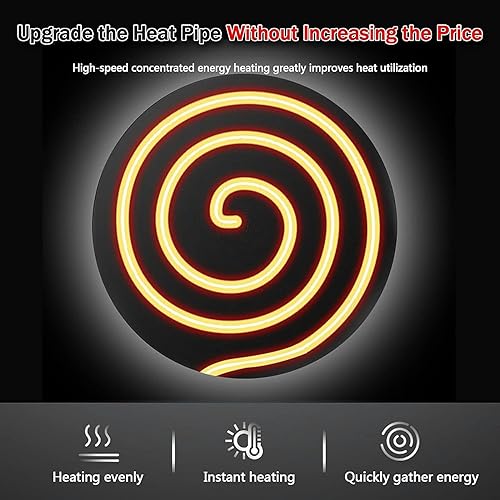 Miniatura 8 de Máquina para hacer crepas redonda comercial con antiadherente, base de cocción de acero inoxidable con temperatura ajustable, máquina de plancha