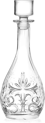 Miniatura 1 de Decantador de vino de cristal con tapón - jarra - para rojo - blanco - vino - vidrio de cristal 32.5 onzas - Hecho en Europa - por Barski