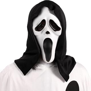 Halloween Scream Mask, Scary Ghost Face Mask Halloween Horror Mask Horrible Skull Face Mask for Halloween Party Decorations