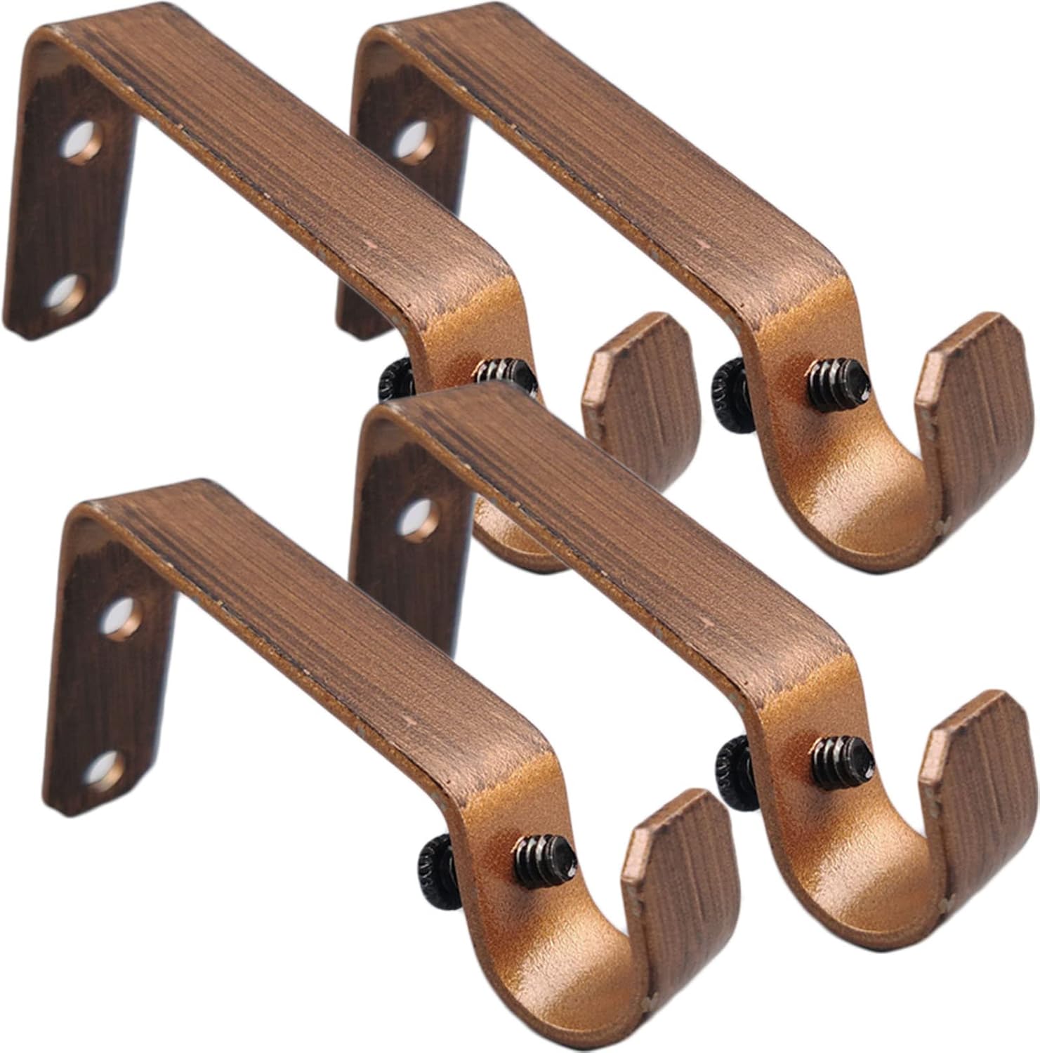 Adjustable Curtain Rod Bracket Single Rod Bracket for Walls Drapery Holder Sturdy Extendable Curtain Rod Holder for Home Bathroom,b