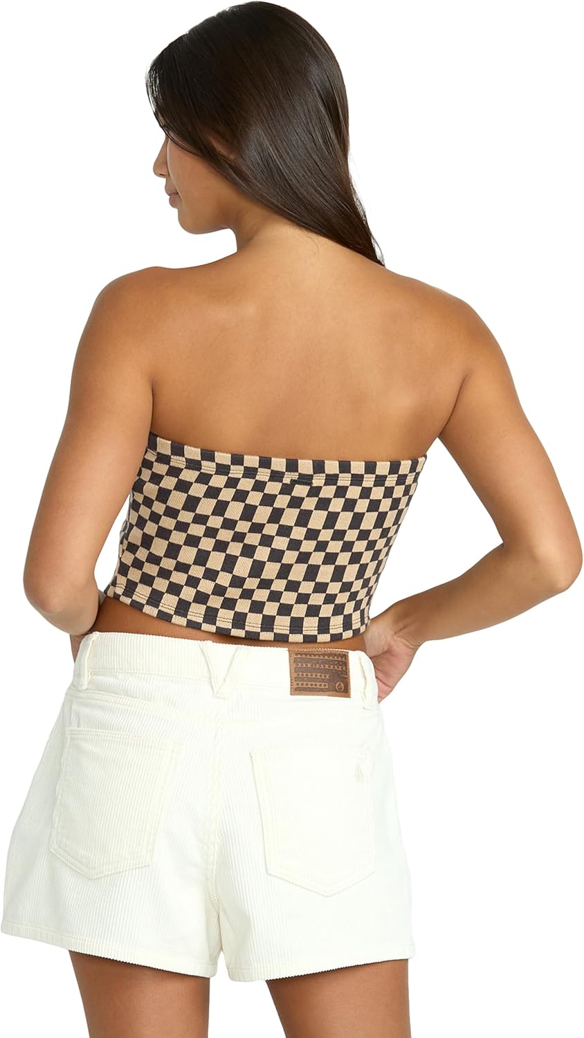 Volcom Women's Strait Up High-Rise Cotton Corduroy Shorts – Slim Fit, 2.5” Inseam, Zipper Fly for Effortless Style